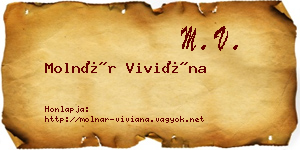Molnár Viviána névjegykártya